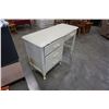 Image 2 : WHITE FRENCH PROVINCIAL 4 DRAWER DESK