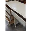 Image 5 : WHITE FRENCH PROVINCIAL 4 DRAWER DESK