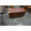 Image 1 : LEATHER CUSHIONED STORAGE BENCH