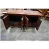 Image 3 : LEATHER CUSHIONED STORAGE BENCH