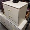 Image 3 : WHITE 9 DRAWER DRESSER W/ MIRROR AND HEADBOARD AND 2 DRAWER NIGHTSTAND