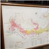 Image 2 : LARGE FRENCH WINE REGION FRAMED MAP