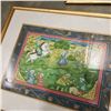 Image 3 : LOT OF 4 EASTERN HAND PAINTED PICTURES IN GOLD WOODEN FRAMEDS