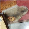 Image 2 : FRAMED ANIMAL PELT AND LEATHER PATCHES W/ SUPREME COURT DECLARATION