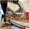 Image 3 : SMALL WOODEN SHIP MODEL