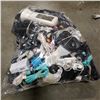 Image 2 : LARGE BAG OF ASSORTED CHARGING CORDS, CHARGERS, HEADPHONES, ETC