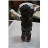 Image 2 : POLYNESIAN CARVED FURTILITY FIGURE W/ PEARL EYES