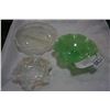 Image 1 : LOT OF VINTAGE DECORATIVE GLASSWARE - JADEITE FENTON