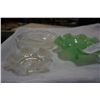 Image 2 : LOT OF VINTAGE DECORATIVE GLASSWARE - JADEITE FENTON