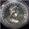 Image 3 : 1978  CANADIAN SILVER DOLLAR W/ GOLD TONING .500 SILVER