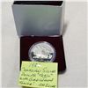 Image 1 : 1981  CANADIAN SILVER DOLLAR "TRAIN" DOLLAR W/ GOLD TONING .500 SILVER