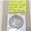Image 1 : 1879 USA MORGAN SILVER DOLLAR .900 SILVER - IN EXCELLENT CONDITION