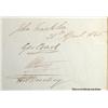 Image 1 : Arctic explorers, signatures.  Single sheet signe