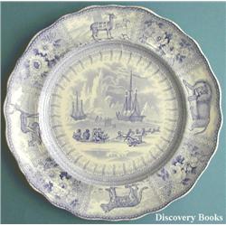 Arctic Scenery pottery.  Arctic Scenery plate.  