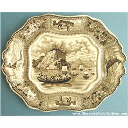 Arctic scenery pottery.  Arctic Scenery sauce tu