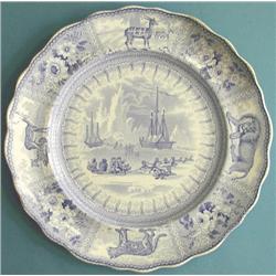 Arctic Scenery pottery.  Arctic Scenery plate.  