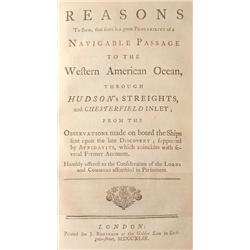 (Dobbs, Arthur).  REASONS TO SHEW, THAT THERE IS 