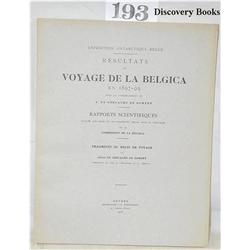 Gerlache de Gomery, Adrien de.  RESULTATS DU VOYA