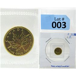 1/20 Ounce 2010 Canada Maple Leaf Gold Coin