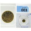 Image 1 : 1/20 Ounce 2010 Canada Maple Leaf Gold Coin