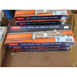 3 New Sets of 6 Piece Offset Wrenches - SAE