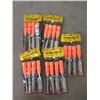 Image 1 : 5 New 4 Piece Chisel Sets - 1/4", 1/2", 3/4" & 1"