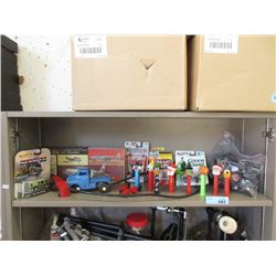 Shelf Lot of Vintage Toys