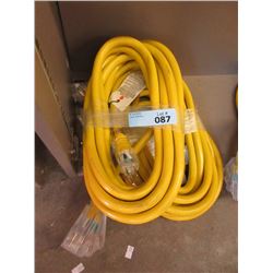 New 25 Ft. Heavy Duty Triple Outlet Extension Cord