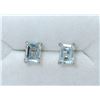 Image 1 : New Sterling Silver 2.5 CT Blue Topaz Earrings