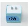 Image 2 : New Sterling Silver 2.5 CT Blue Topaz Earrings