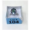 Image 2 : Huge 11.61 Mystic Topaz & Diamond Ring