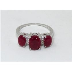 Multi Set Ruby & Diamond Dinner Ring