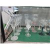 Image 2 : 19 Crystal and Frosted Crystal Wine Glasses