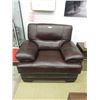 Image 1 : New Down Filled Brown Amax Leather Arm Chair