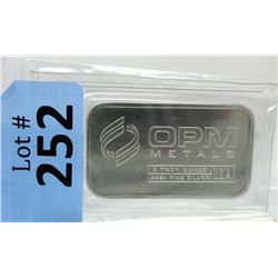 1 Oz. Ohio Precious Metals .999+ Silver Bar