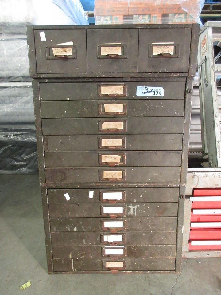 Metal Stacking Tool Drawer Unit and Contents