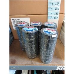 5 Packages of Black PVC Electric Tape