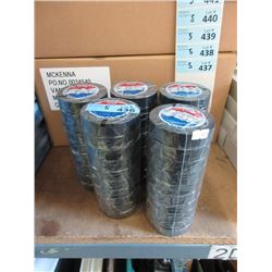 5 Packages of Black PVC Electric Tape