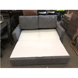 New 6 Foot Grey Fabric Sofa Bed