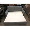 Image 1 : New 6 Foot Grey Fabric Sofa Bed