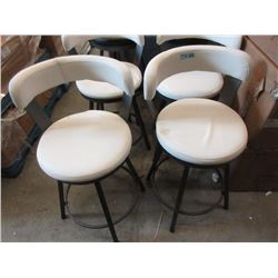 2 New 29  Swivel Pub Chairs - White