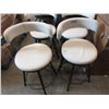 Image 1 : 2 New 29" Swivel Pub Chairs - White