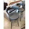 Image 1 : 2 New 30" Swivel Pub Chairs - Black