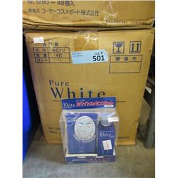 Case of 48 Kose Pure White Mask & Lotion Sets