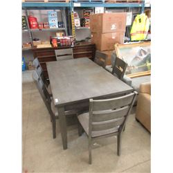 New Grey Dining Table with 6 Matching Chairs