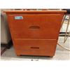 Image 1 : New Brown 2 Drawer Wood Nightstand