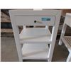 Image 1 : New White End Table with Drawer & 2 Shelves