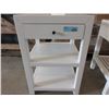 Image 1 : New White End Table with Drawer & 2 Shelves