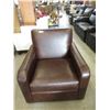 Image 1 : New Brown Leather Arm Chair