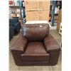 Image 1 : New Brown Leather Arm Chair